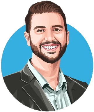 Illustrated portrait of Steven Jacobs