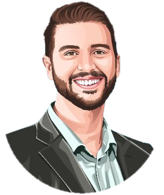 Illustrated portrait of Steven Jacobs
